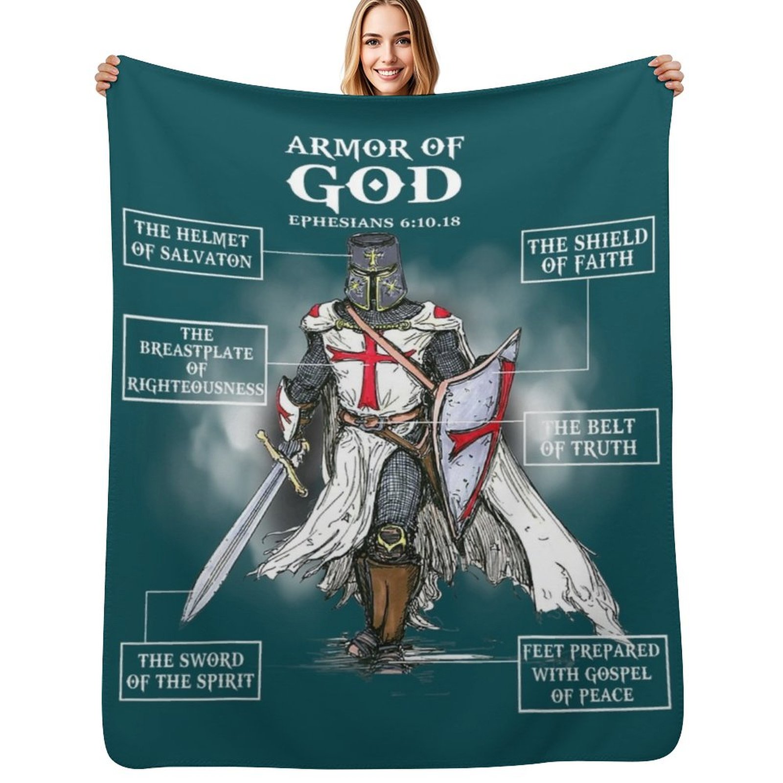 3D Printing Verse - Armadura de Dios, versículo bíblico, gran