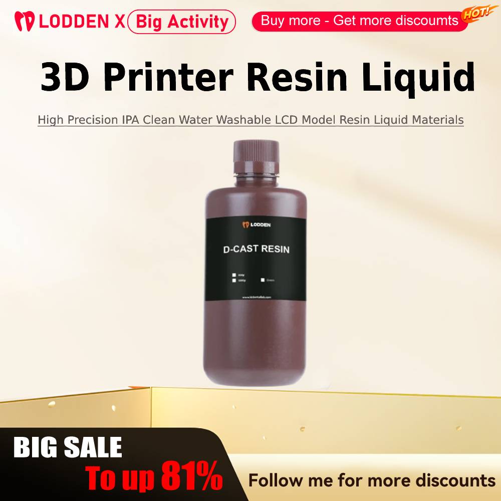 3D Printing News - Lodden-resina líquida para impresora 3D, 385/405nm,
