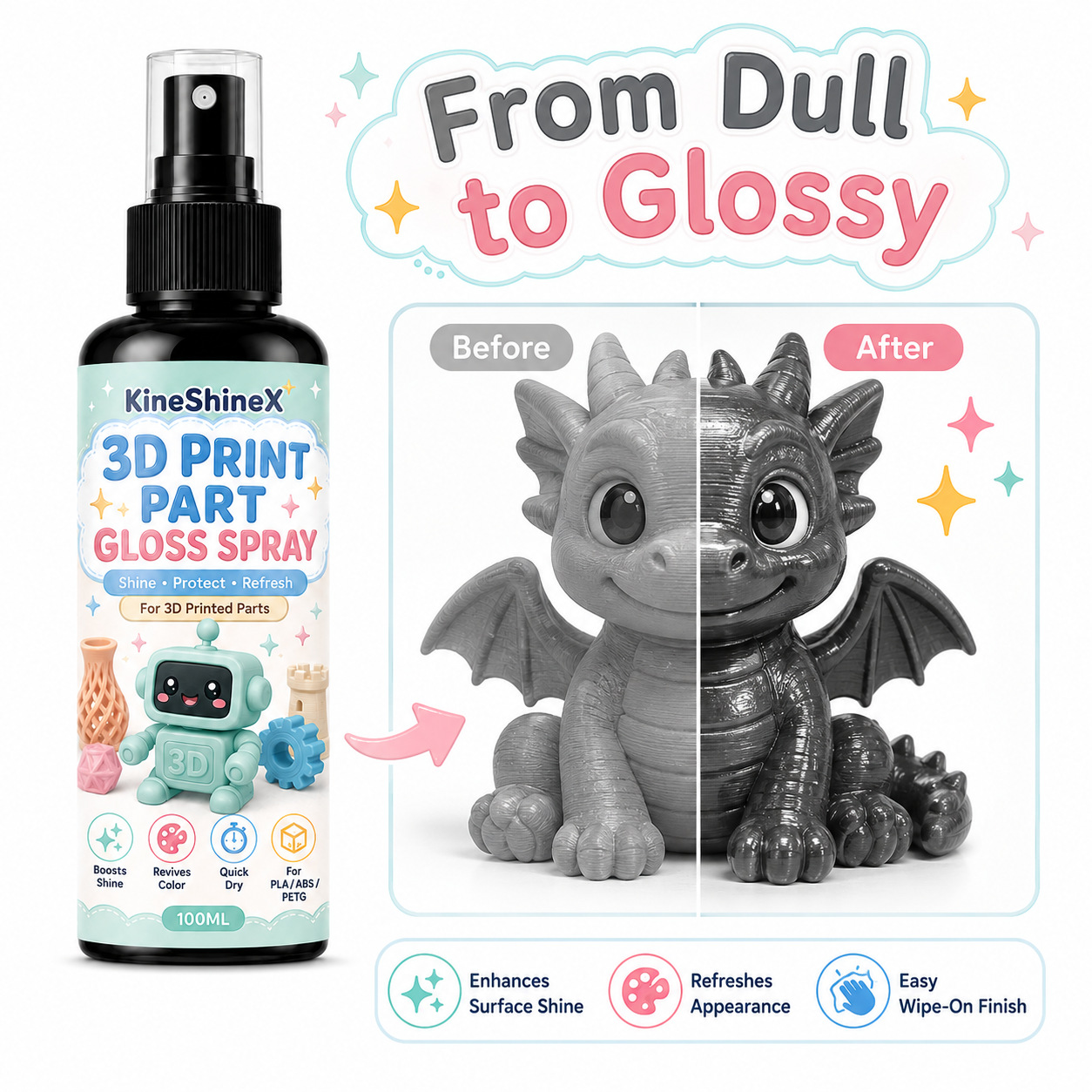 3D Printing File - Spray Abrillantador de Piezas Impresas en
