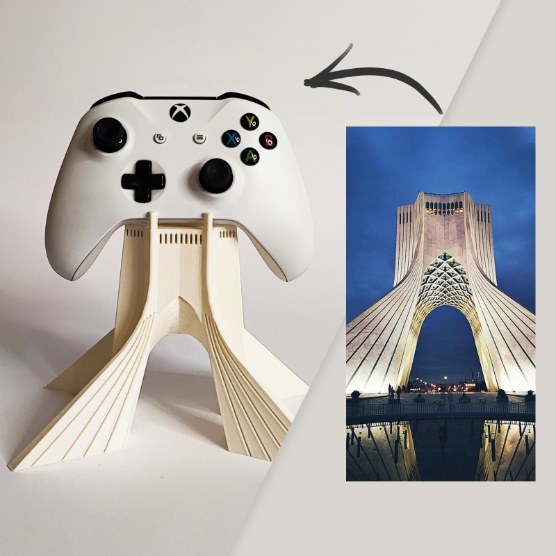 3D Printing Xbox Controller Holder - Soporte de controlador, modelo arquitectónico personalizado,