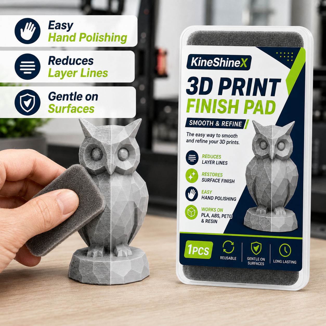 3D Printing File - Almohadilla de acabado para impresión 3D,