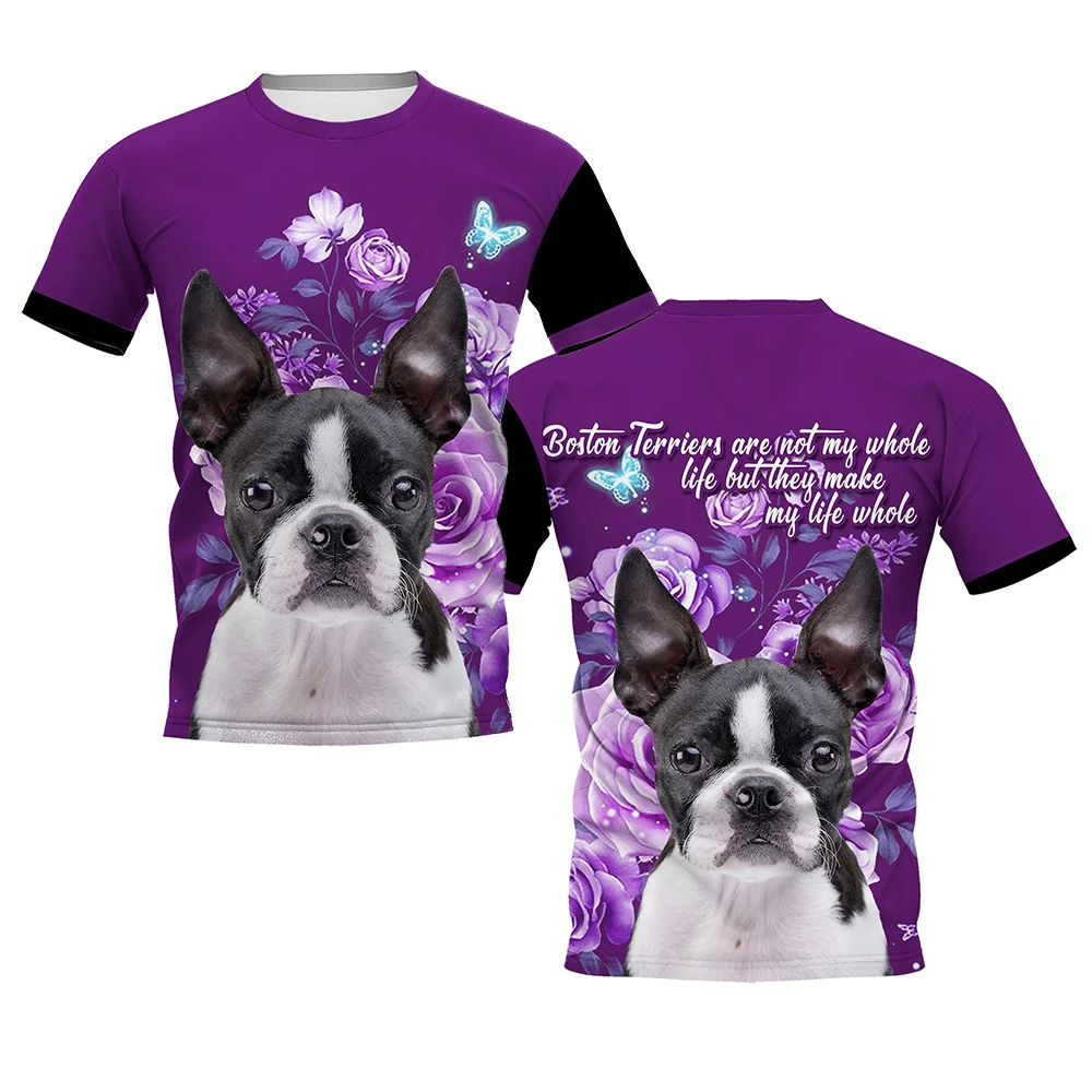 3D Printing Maket - Camisetas HX Boston Terrier para perros,