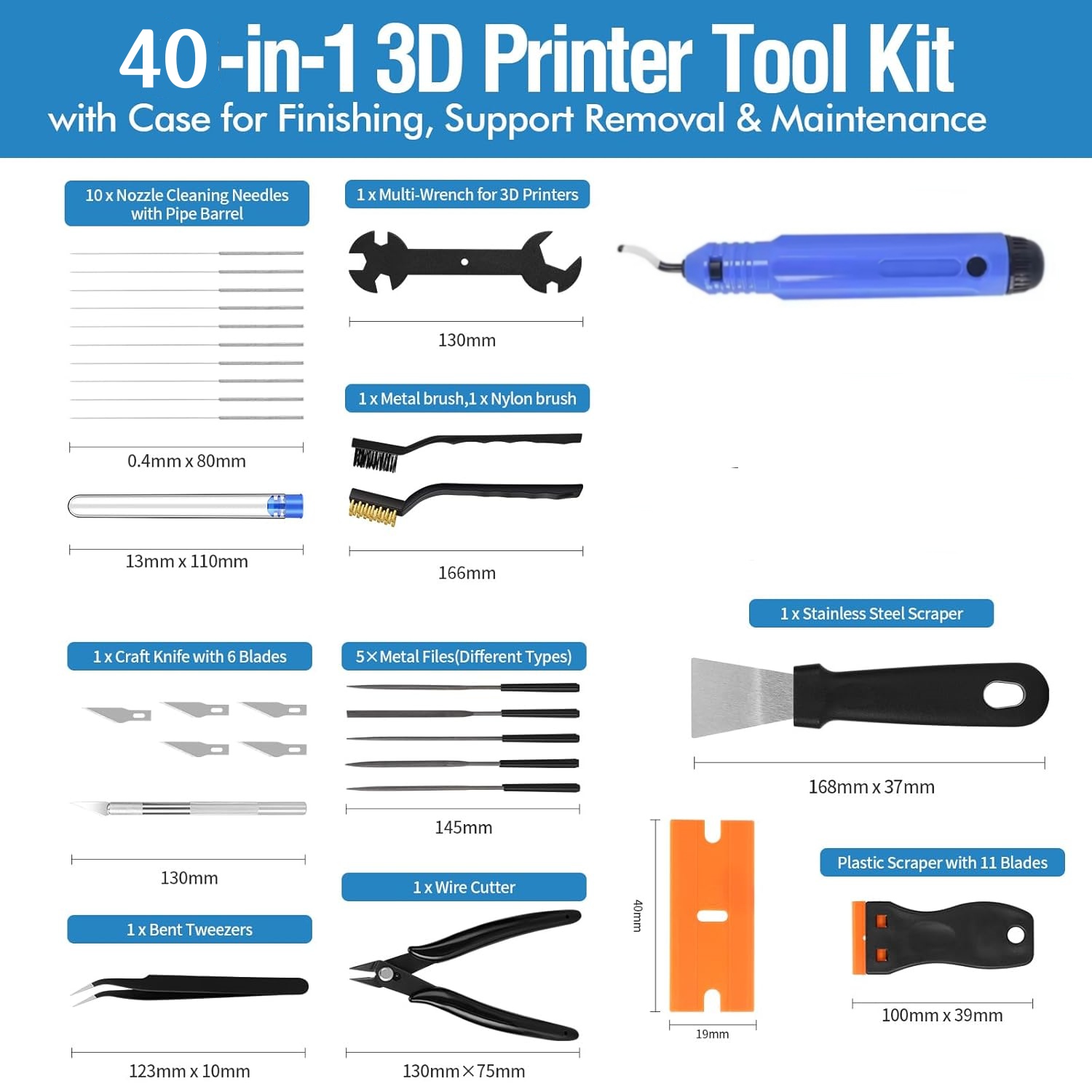 40 Herramientas para Impresora - 3D Printing File reseña y precio