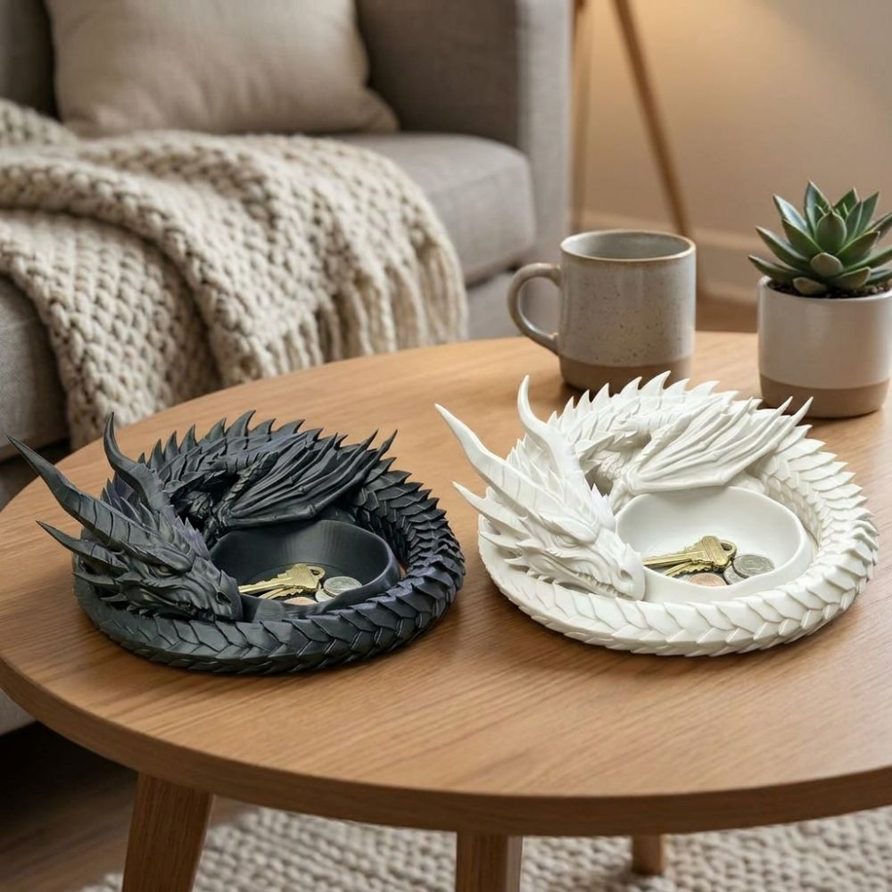 Bandeja Decorativa de Dragón c - 3D Printing Ring Holder reseña y precio