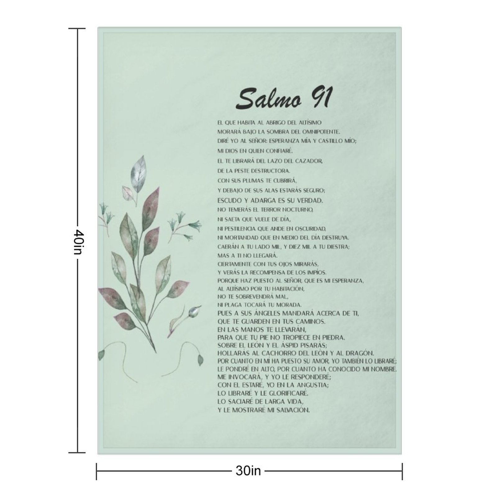 Salmo 91, manta con versículo  - 3D Printing Verse reseña y precio