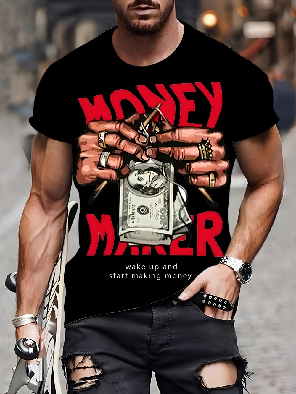 Camiseta Deportiva para Hombre - 3D Printing Maket reseña y precio