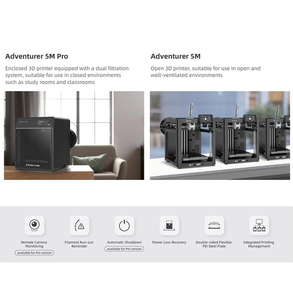 Flashforge Adventurer 5M Pro i - 3D Printing File reseña y precio